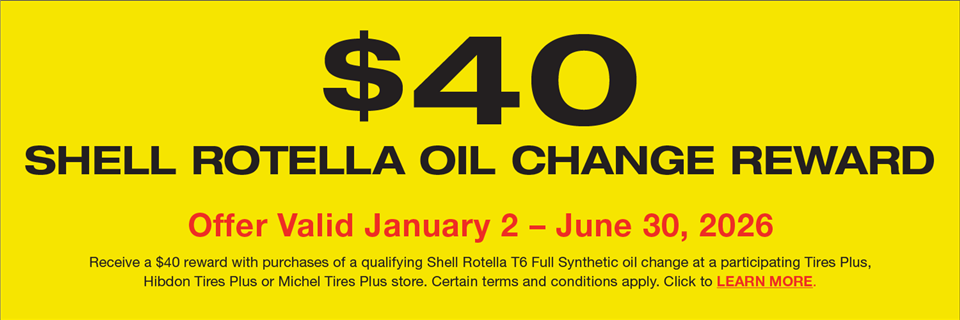 2026 Jan/June Shell Rotella Oil Tires Plus
