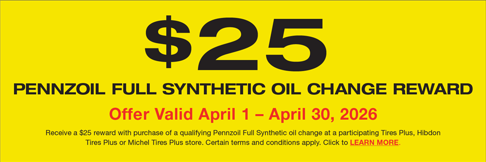 2026 April Pennzoil Oil Tires Plus