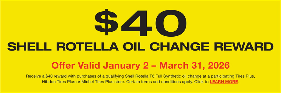 2026 Jan/March Shell Rotella Oil Tires Plus